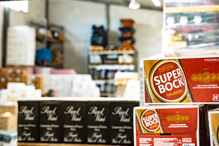 Portugiesische Bierspezialitäten im Lagerverkauf